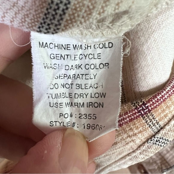 Bit & Bridle Ladies Western Plaid Button-up Shirt Collar Pocket Horse Sz Medium - Picture 8 of 9